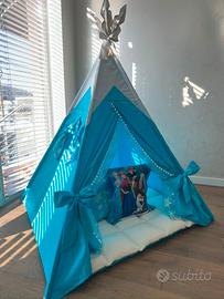 Tenda Teepee per Bambini Fatta a Mano – Set Comple