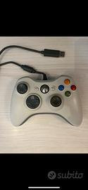 CONTROLLER XBOX 360 MICROSOFT CON CAVO BIANCO