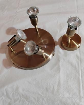 plafoniera a 3 luci led+1 luce 