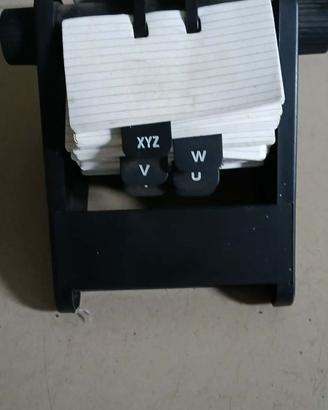 schedario rotativo vintage anni 80