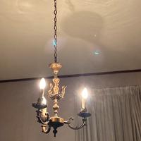 lampadario in ottone