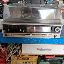 Giradischi stereo con cassette stereo 8
