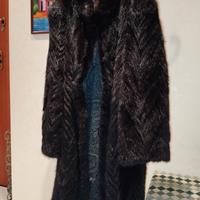 pelliccia di visone nero