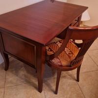 scrittoio legno con sedia in massello Casa Fugipe