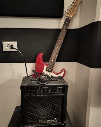 Chitarra elettrica stile stratocaster pickup EMG