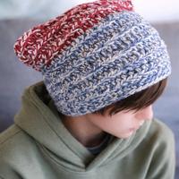 Cappello all’uncinetto con orecchie di gatto
