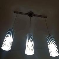 lampadario con 3 lampadine 