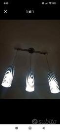 lampadario con 3 lampadine 