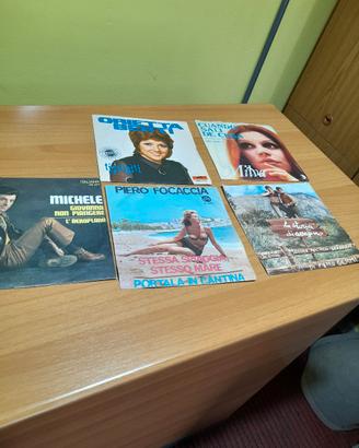 LOTTO DI 5 DISCHI IN VINILE ANNI 60 ORIGINALI 