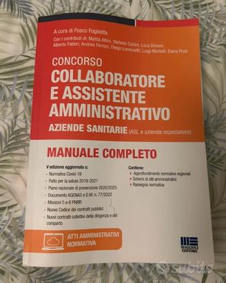 Libro per concorsi assistente amministrativo