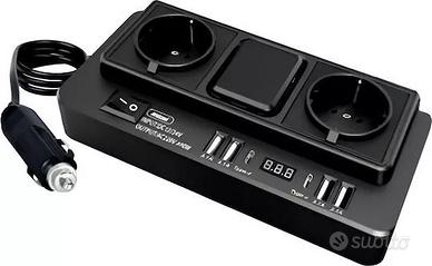 MINI INVERTER PER AUTO 12/24V PORTATILE DA 300W