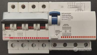 Salvavita G44/63AC + Magnetotermico C40 F84/40 4P