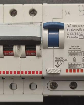 Salvavita G44/63AC + Magnetotermico C40 F84/40 4P