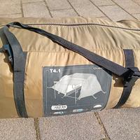 kit campeggio tenda, materasso, frigo , ventola