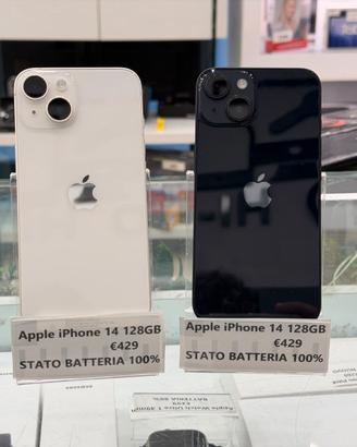 Apple iPhone 14 128GB - BATTERIA 100%
