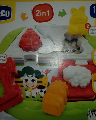 Chicco Play House & Farm puzzle 2 in 1