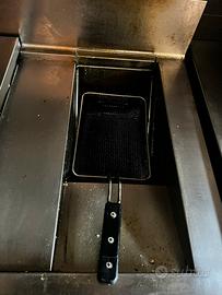 Friggitrice da gas, due vasche da 12 lt