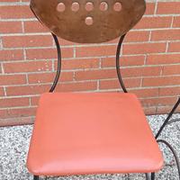 sedie e sgabelli in ferro battuto 