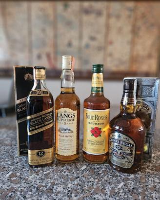 collezionismo N° 4 bottiglie di whisky