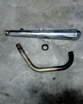 Marmitta collettore ghiera Scrambler 250-350-450