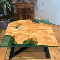 Coffe table ulivo/resina