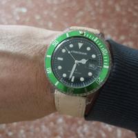 orologio mcteam modello 7862 verde, batteria nuova