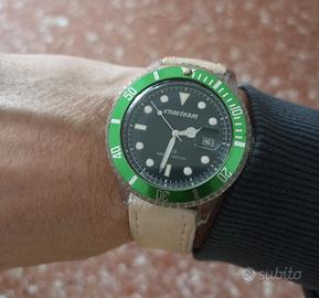 orologio mcteam modello 7862 verde, batteria nuova