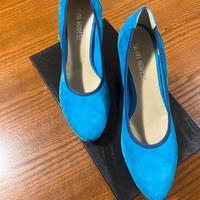 Decollette sportiva/elegante col turchese