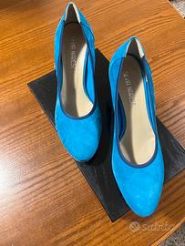 Decollette sportiva/elegante col turchese