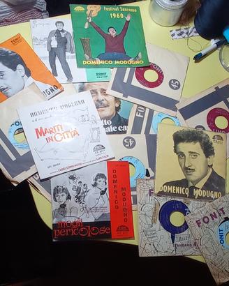 lotto 16 dischi 45 giri DOMENICO MODUGNO