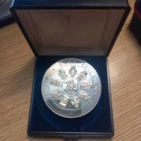 Once Austria 999  e moneta 5 Once Argento 999