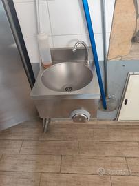 lavandino pizzeria lava mani acciaio