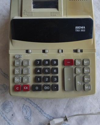 Sigma Calcolatrice Trs3812 con print, ricambi