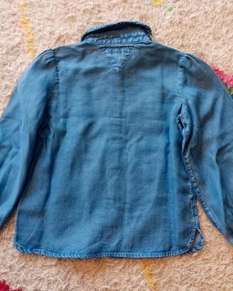 Camicia denim bambina