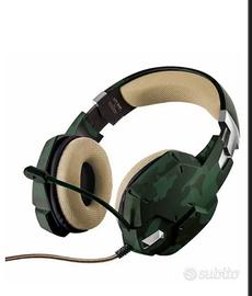 TRUST GXT 322C Cuffie Gaming Headset Green PC / PS