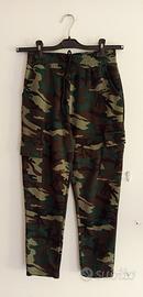 Pantaloni da tuta cargo camouflage imbottiti