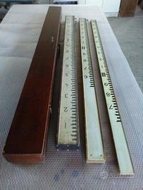 Stadia metrica Telescopica Antica in legno