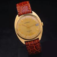 Longines Conquest HF 70s 18 kt gold 35mm automatic