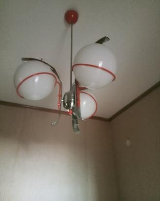 lampadario di modernariato anni 70 