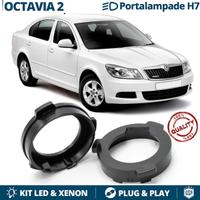Skoda Octavia 2 ADATTATORI montaggio KIT LED H7