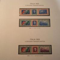 Collezione di francobolli antichi di posta aerea