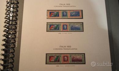 Collezione di francobolli antichi di posta aerea