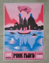 PINK FLOYD POSTER LOCANDINA TOUR LIVE 1989