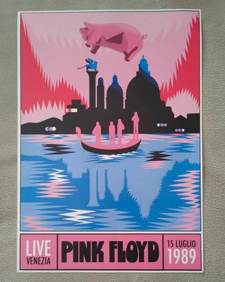 PINK FLOYD POSTER LOCANDINA TOUR LIVE 1989