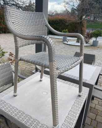 sedie in rattan sintetico alta qualita MOIA