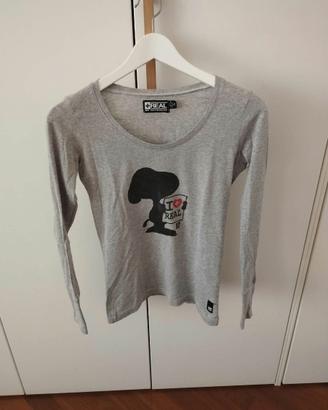 Maglietta maniche lunghe Snoopy Real Be Different
