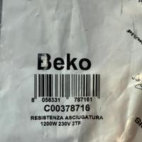 Resistenza Asciugatrice Ariston-Indesit-Beko
