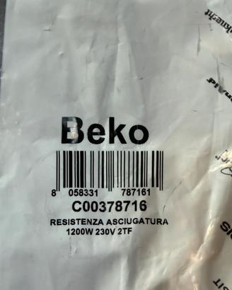 Resistenza Asciugatrice Ariston-Indesit-Beko