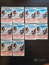 Lotto di 10 cartoline ciclismo VII GRANPREMIO