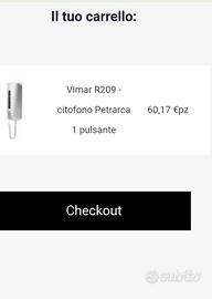 citofono Vimar R 209